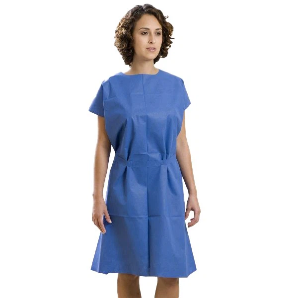 medical-exam-gown-blue-waist-ties-234