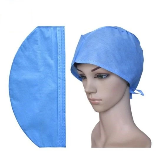 PP-Nonwoven-Disposable-Doctor-Cap-Surgical-Cap-with-Tie